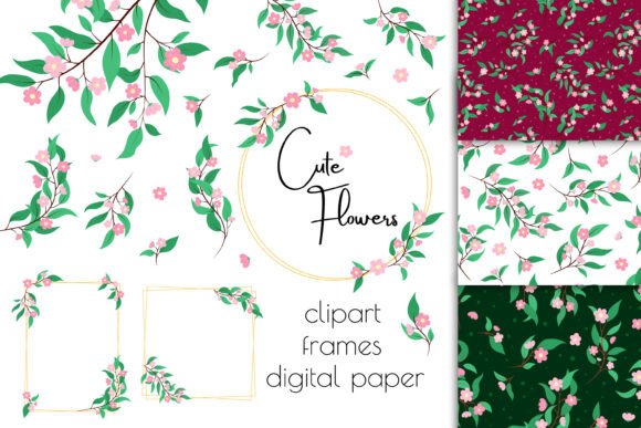 Download Cute Flowers PNG Clip Art, Floral Frames - Cute flowers Collection