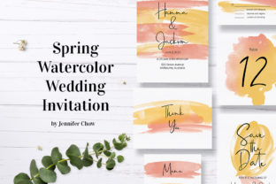 Download Spring Watercolor Wedding Stationery Set - Wedding stationery Collection
