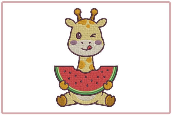 Download Funny Giraffe Embroidery Design - Premium Resources